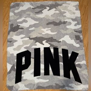 Victoria’s Secret PINK camo throw blanket